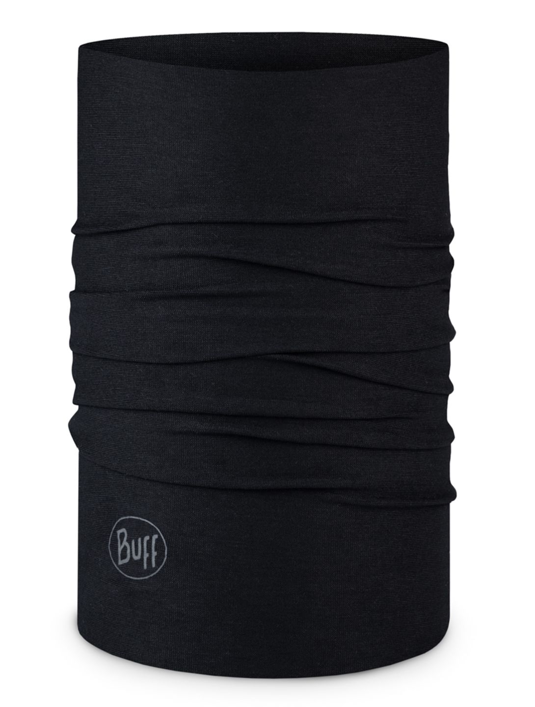 Buff, Original Ecostretch sjaal kinderen Solid Black zwart 