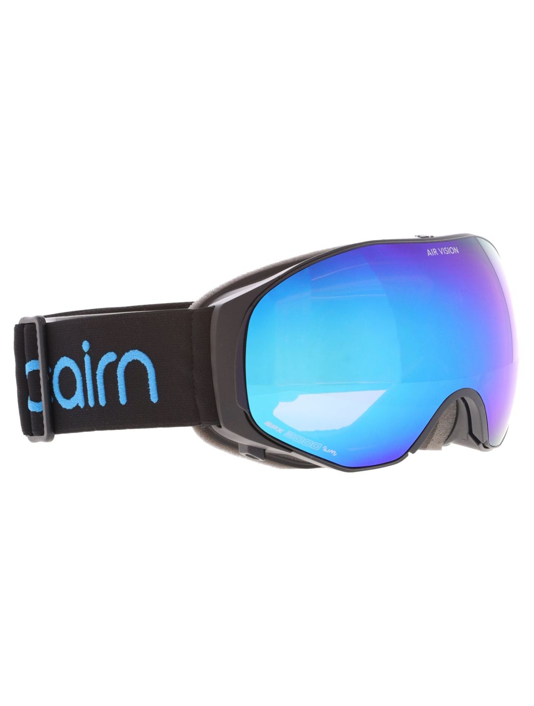 Cairn, Air Vision OTG PA Goggles unisex Mat Black Blue Blauw, Zwart 