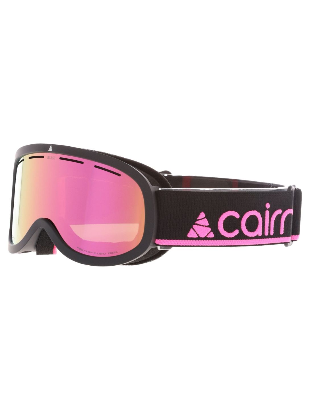 Cairn, Blast PA Goggles kinderen Mat Black Neon Pink Roze, Zwart 