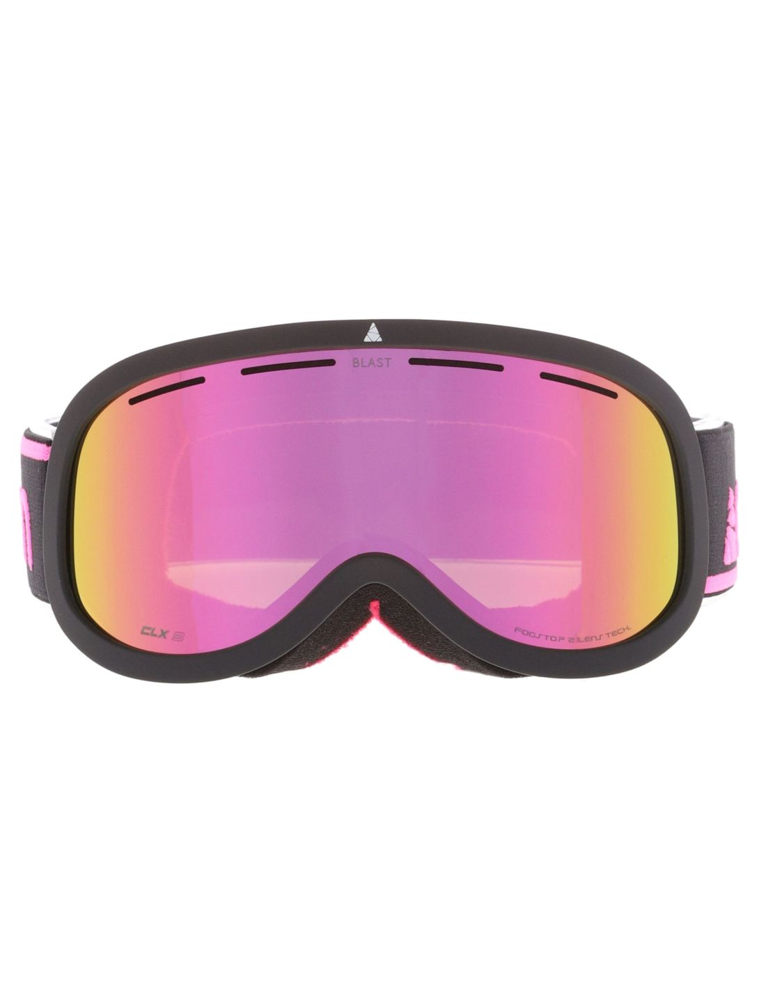 Cairn, Blast PA Goggles kinderen Mat Black Neon Pink Roze, Zwart 