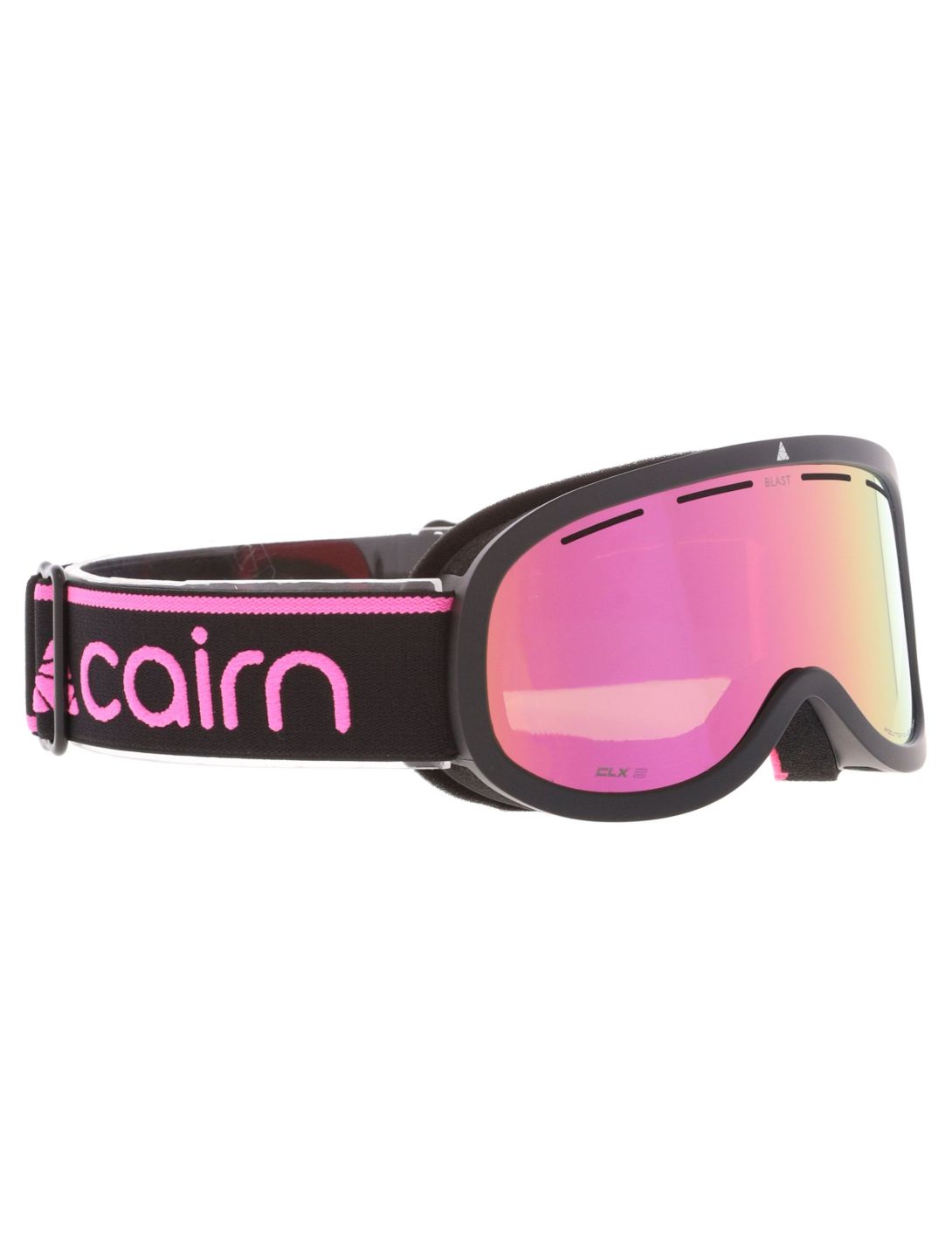 Cairn, Blast PA Goggles kinderen Mat Black Neon Pink Roze, Zwart 