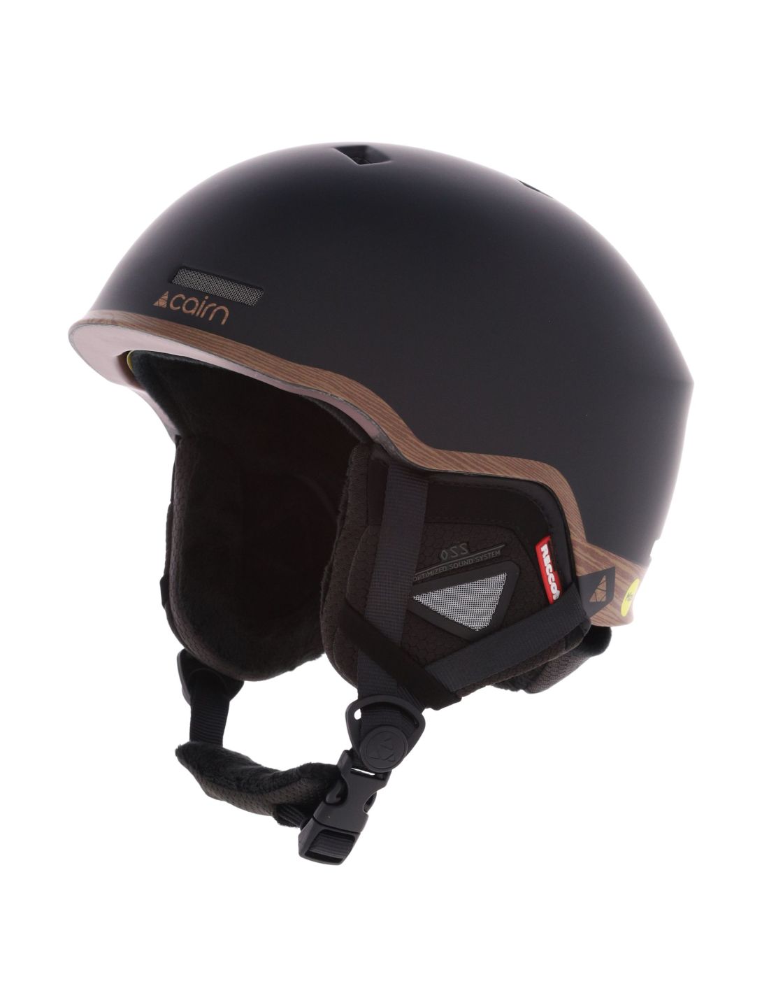 Cairn, Centaure Rescue Mips skihelm unisex Mat Black Wood bruin, zwart 