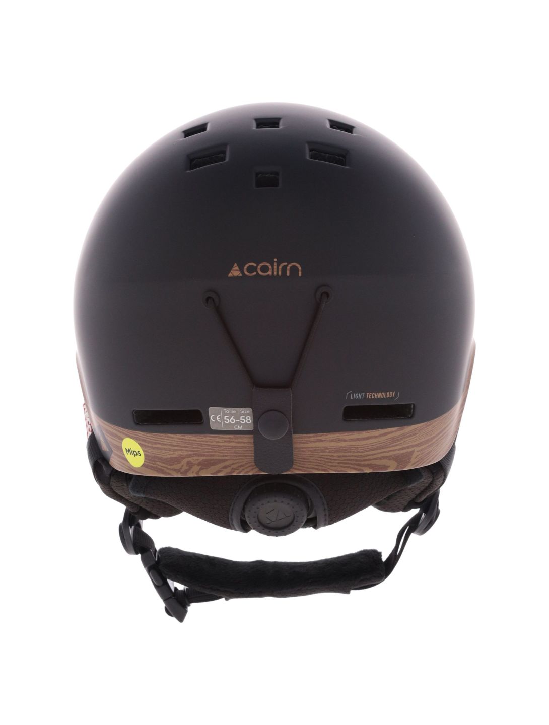 Cairn, Centaure Rescue Mips skihelm unisex Mat Black Wood bruin, zwart 