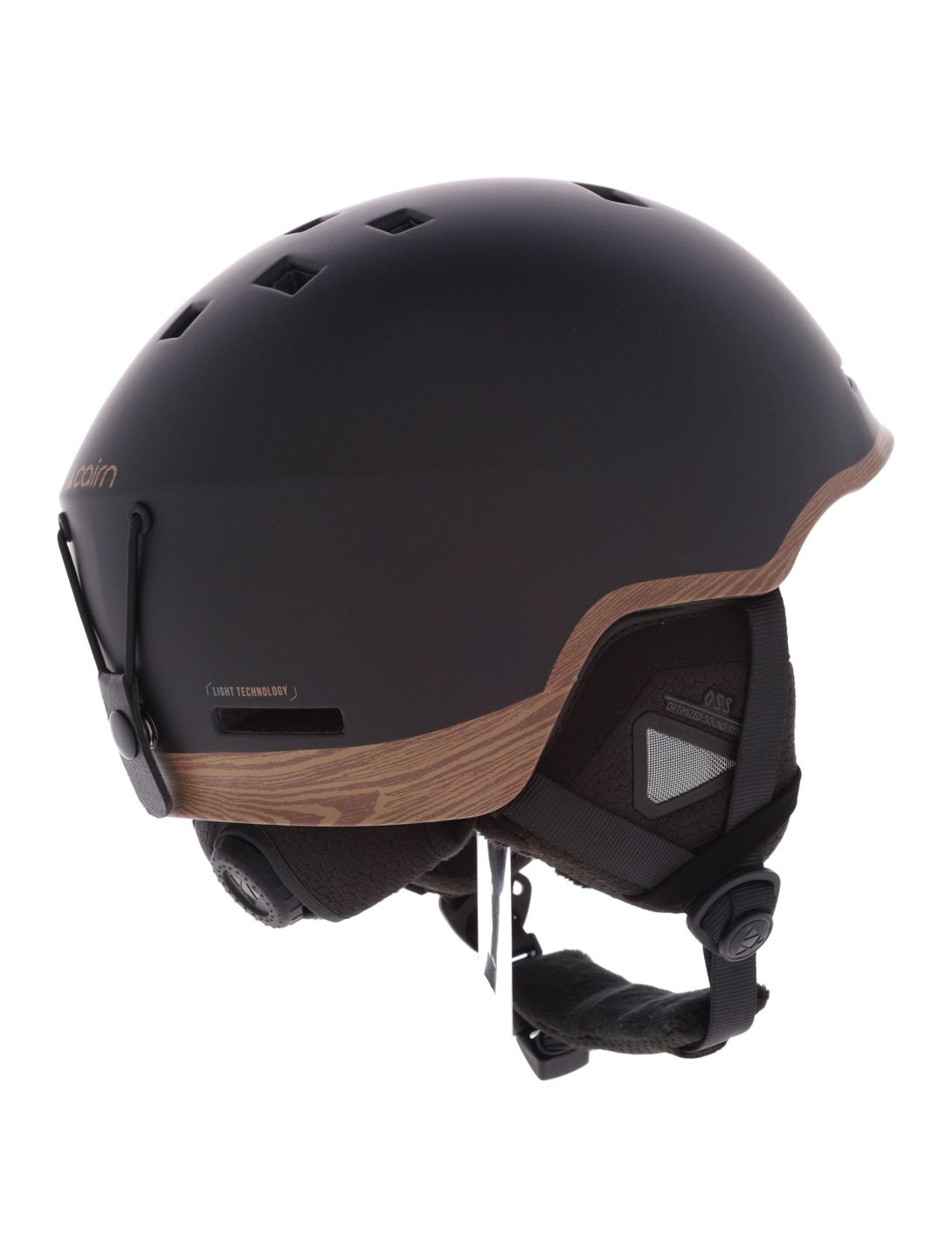 Cairn, Centaure Rescue Mips skihelm unisex Mat Black Wood bruin, zwart 