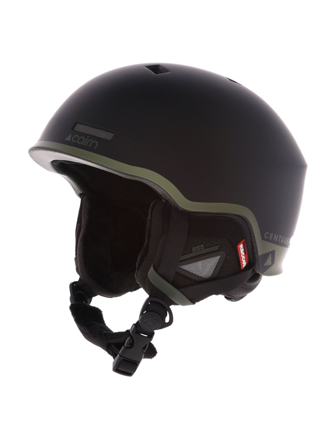 Cairn, Centaure Rescue skihelm unisex Mat Black Khaki groen, zwart 