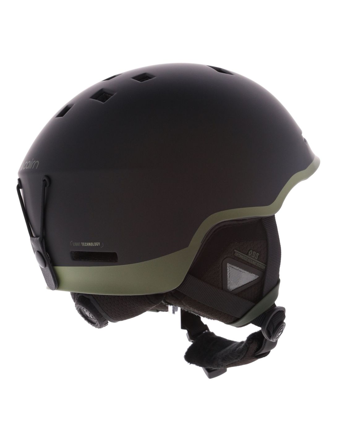 Cairn, Centaure Rescue skihelm unisex Mat Black Khaki groen, zwart 