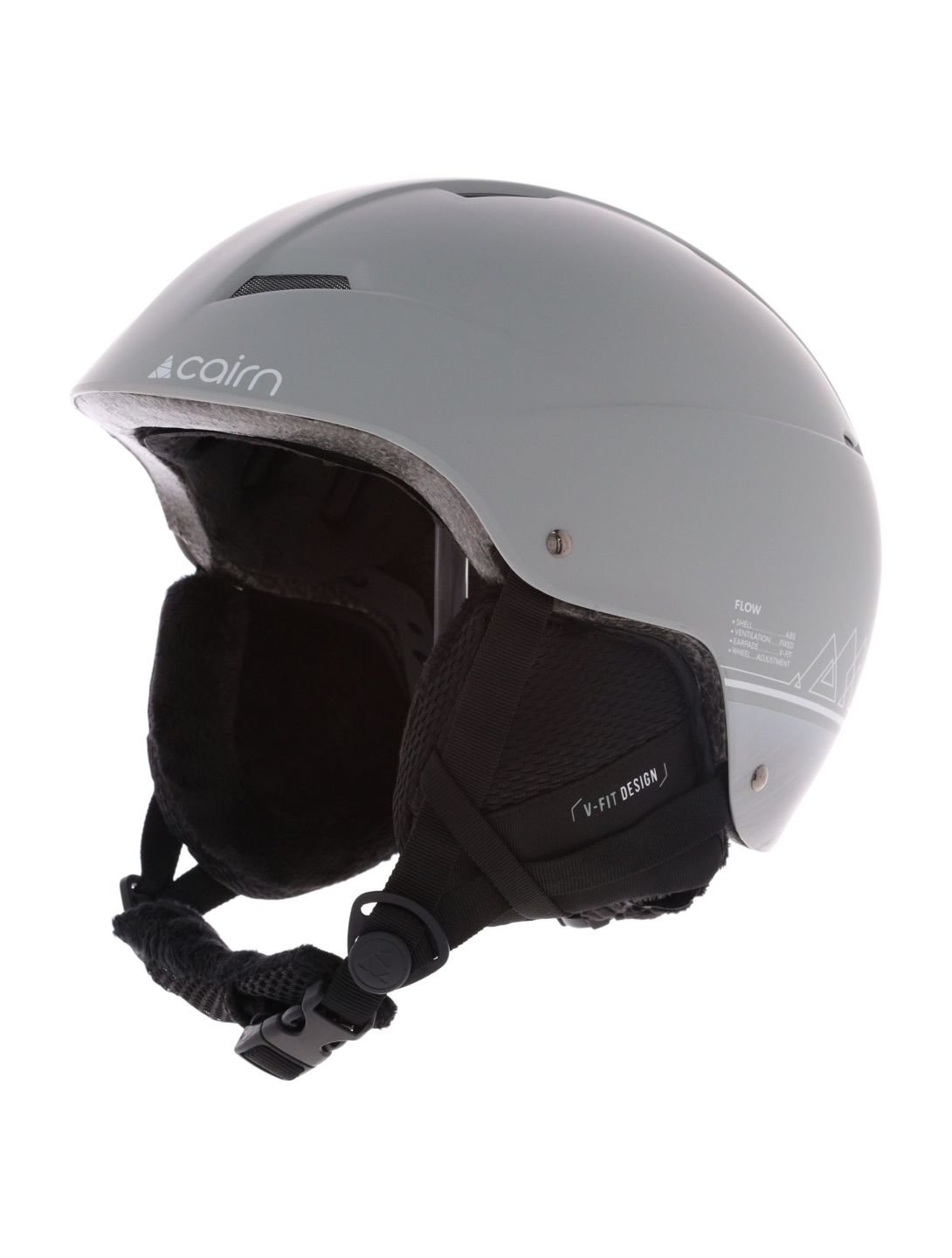 Cairn, Flow skihelm unisex Mat Grey Lava grijs 