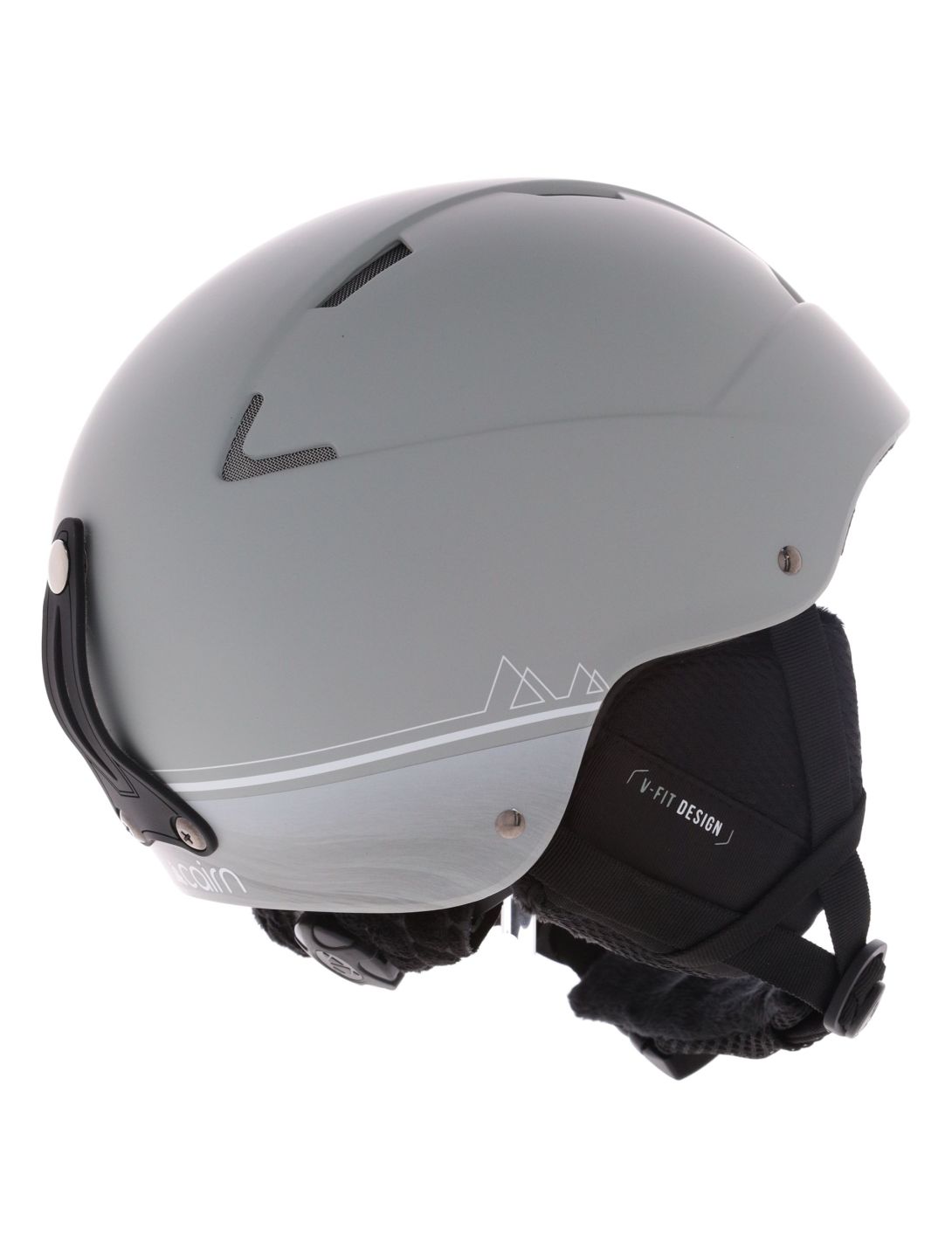 Cairn, Flow skihelm unisex Mat Grey Lava grijs 