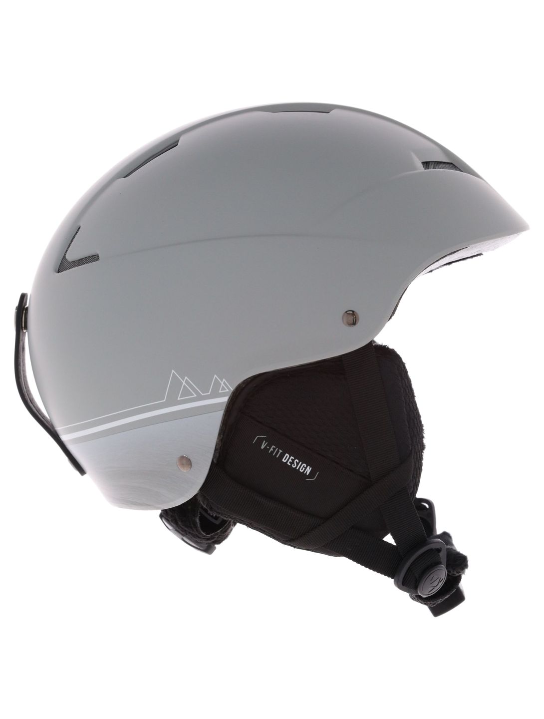 Cairn, Flow skihelm unisex Mat Grey Lava grijs 