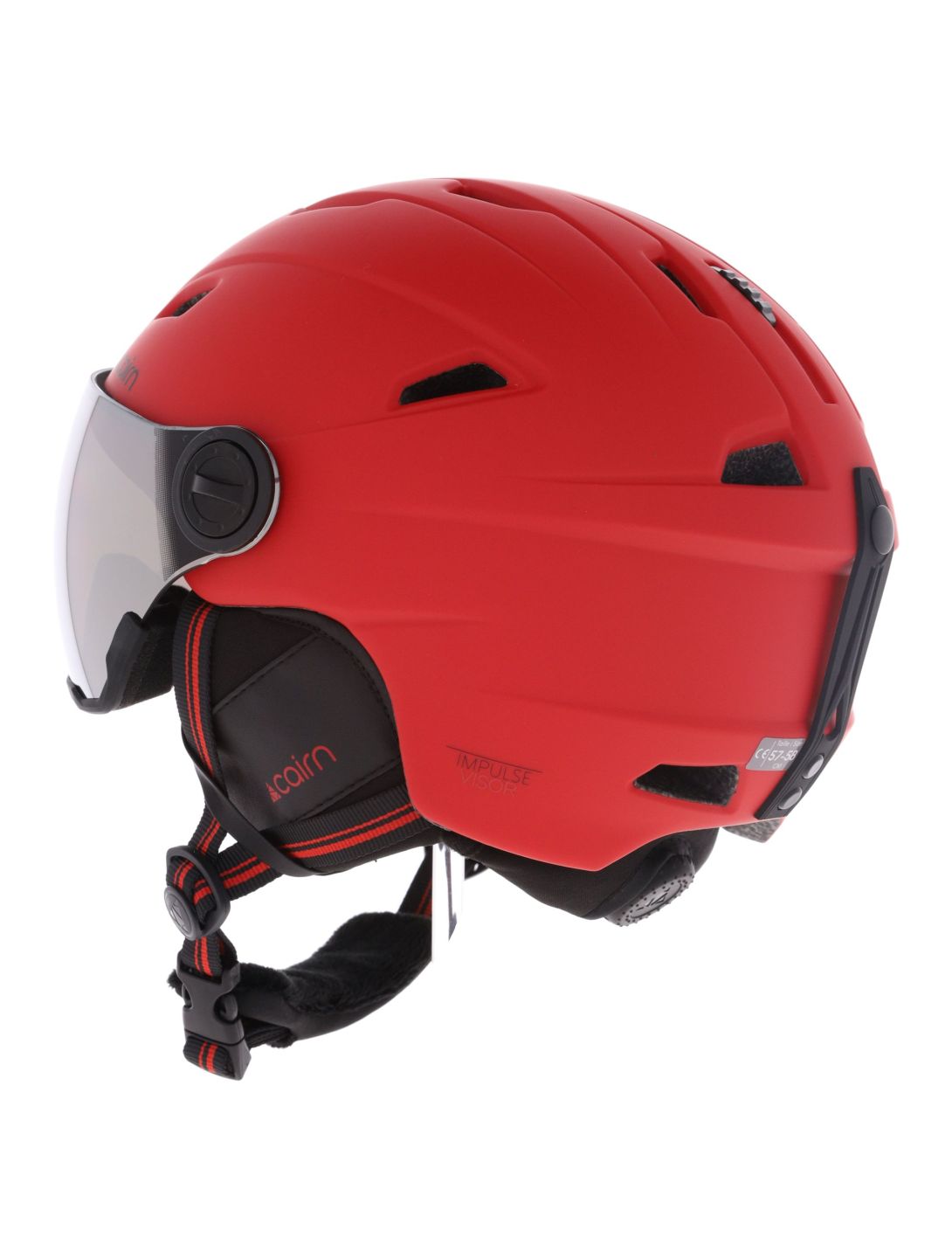 Cairn, Impulse Visor skihelm met vizier unisex Mat Magenta roze 