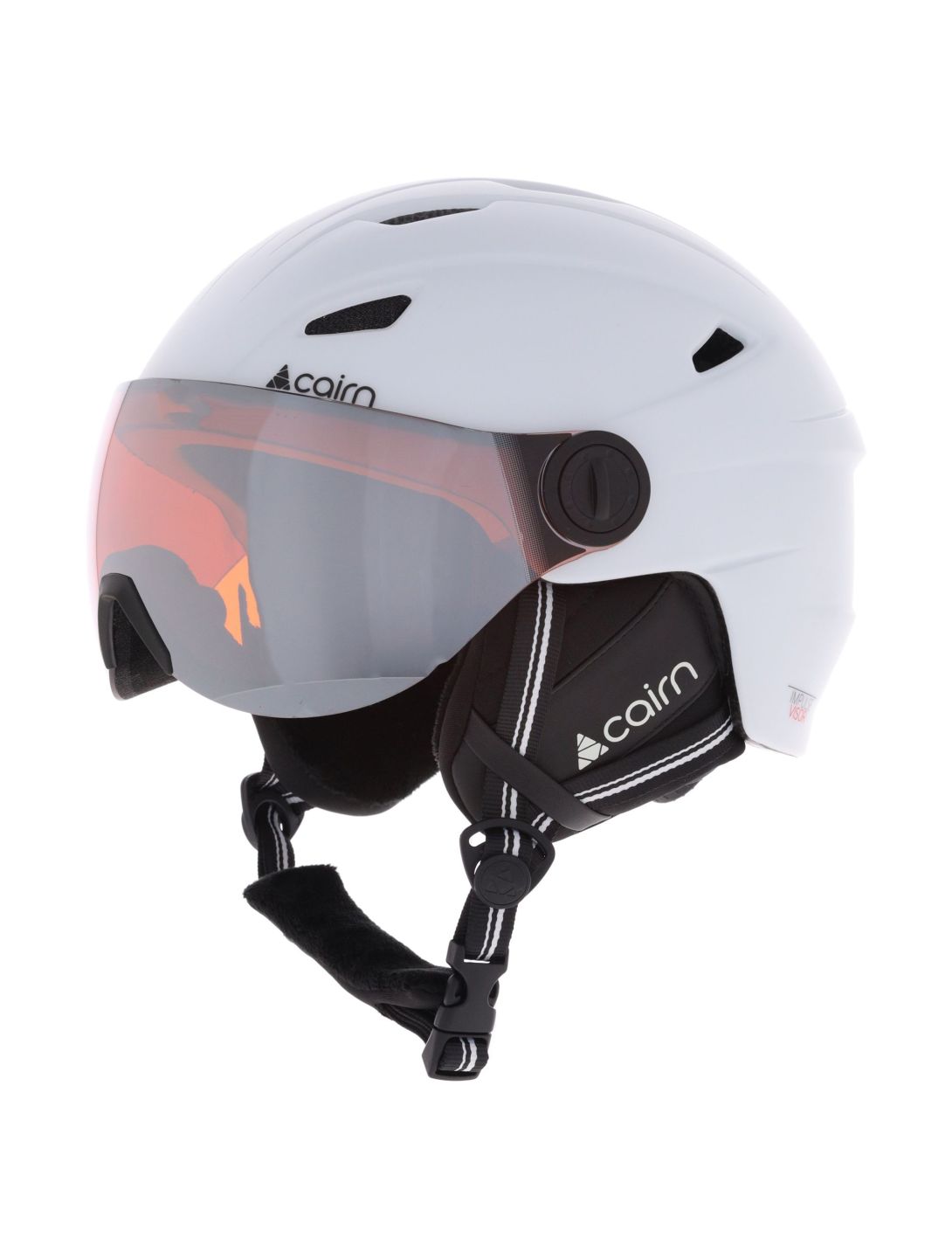 Cairn, Impulse Visor skihelm met vizier unisex Mat White wit 