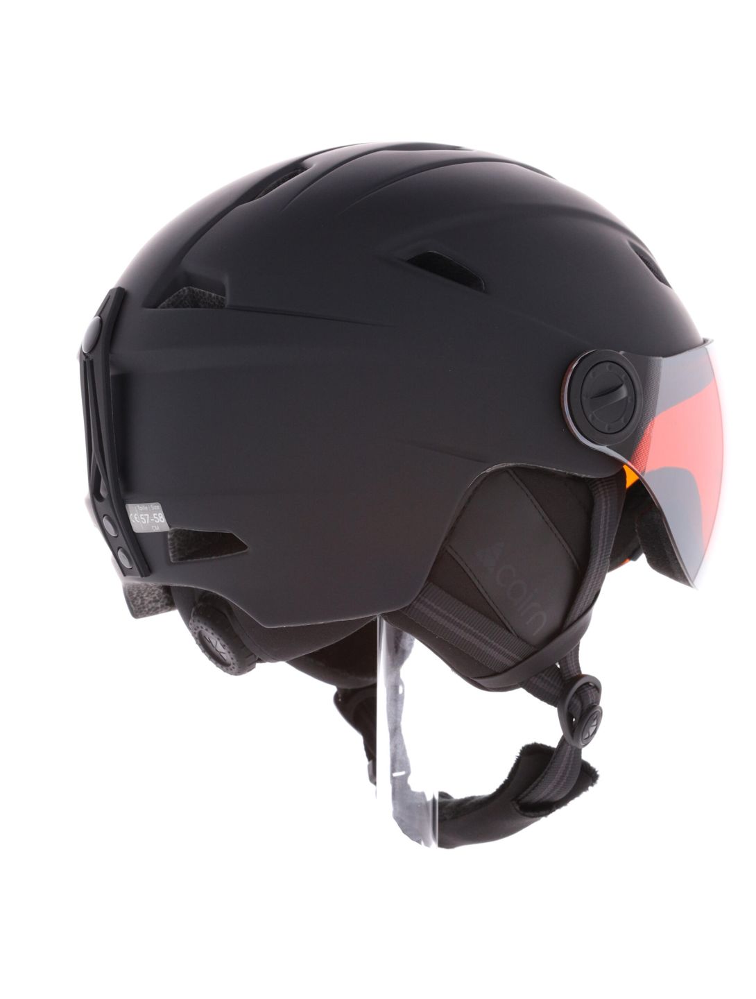 Cairn, Impulse Visor skihelm met vizier unisex Mat Black zwart 