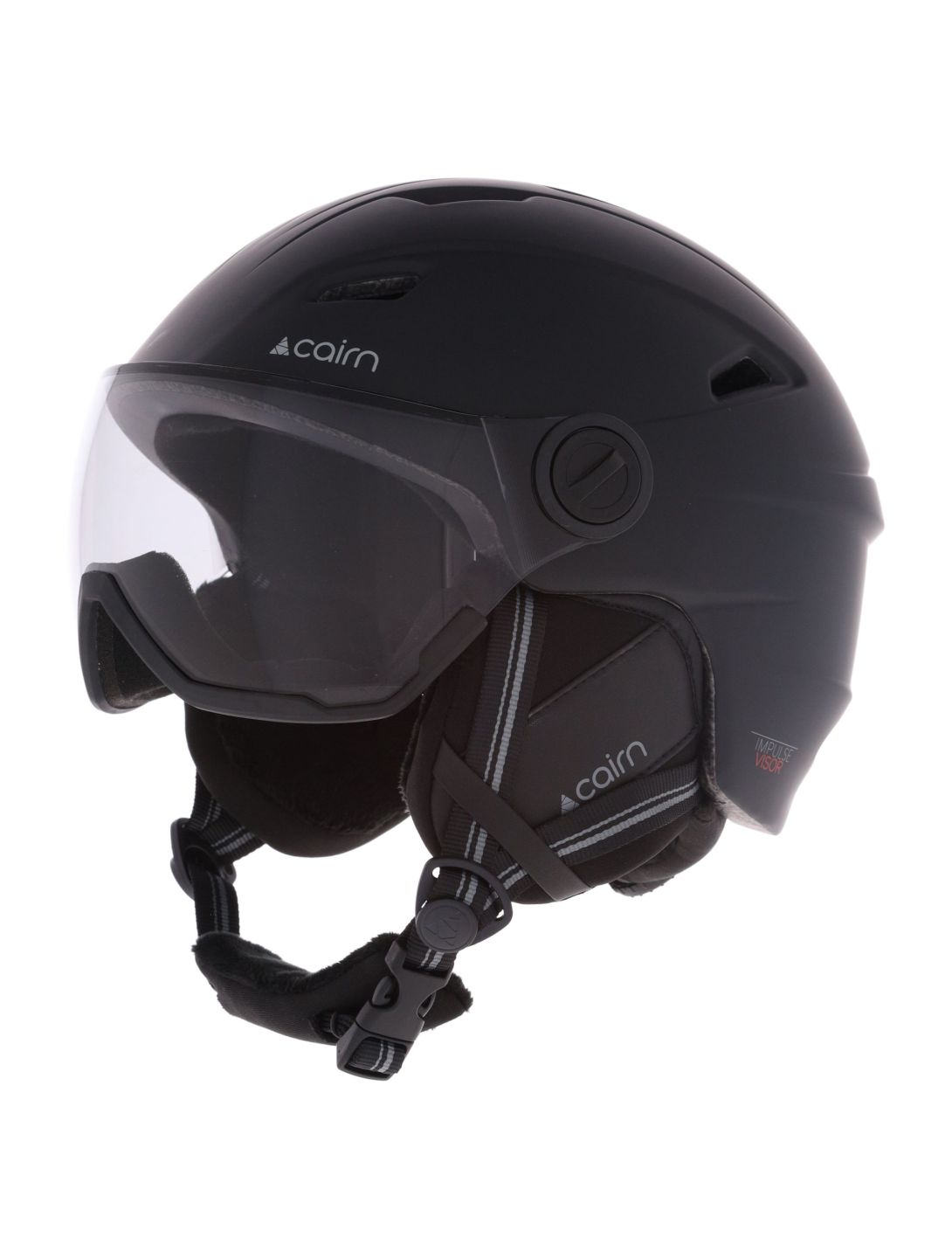 Cairn, Impulse Visor Photochromic skihelm met vizier unisex Mat Black zwart 