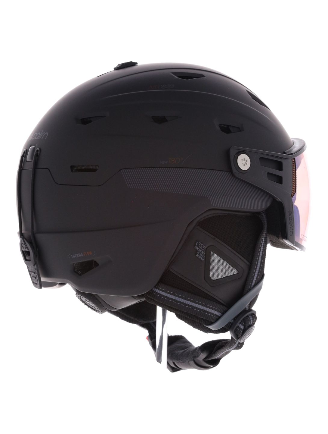 Cairn, Maverick Visor Evolight Nxt skihelm met vizier unisex Black zwart 