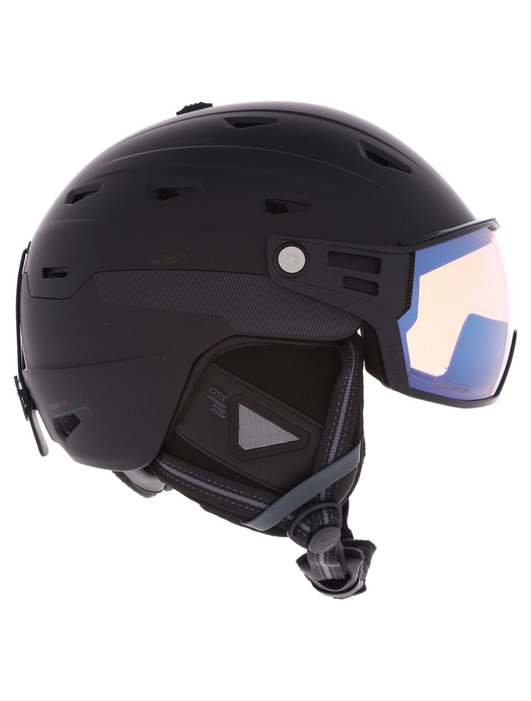 Cairn, Maverick Visor Evolight Nxt skihelm met vizier unisex Black zwart 