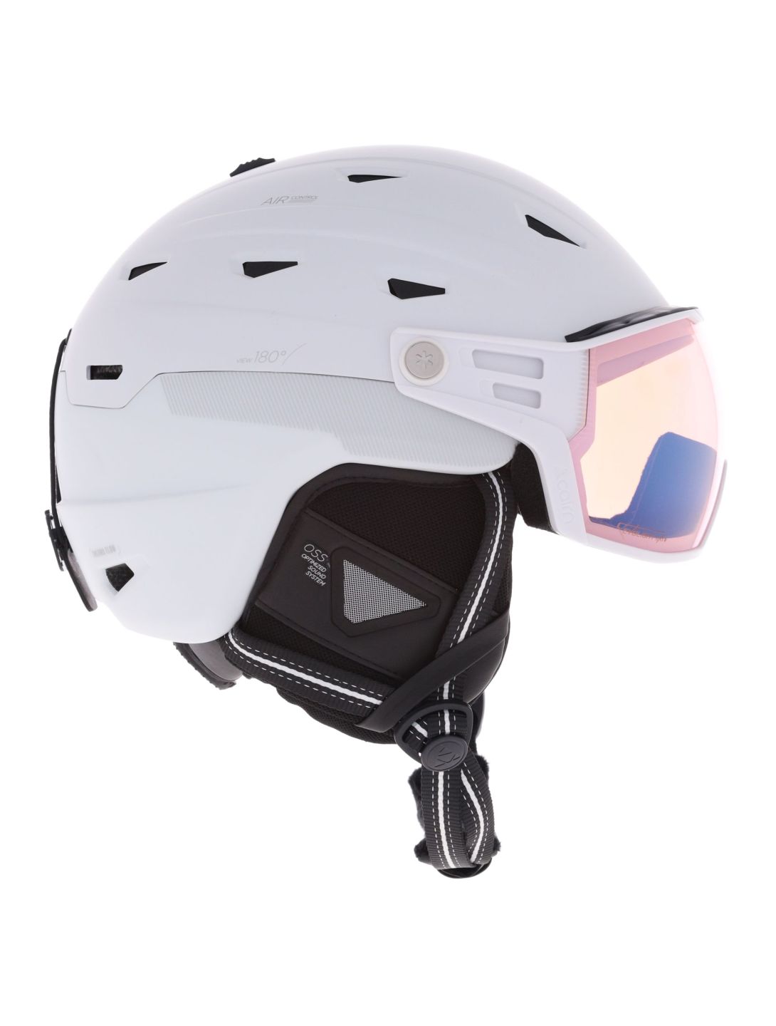 Cairn, Maverick Visor Evolight Nxt skihelm met vizier unisex White wit 