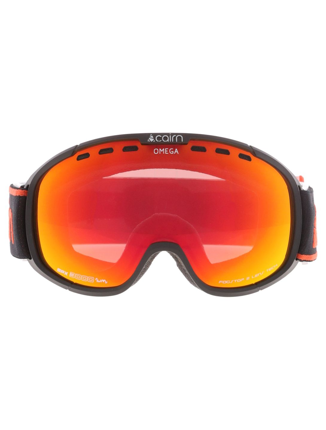 Cairn, Omega PA Goggles unisex Mat Black Orange Oranje, Zwart 