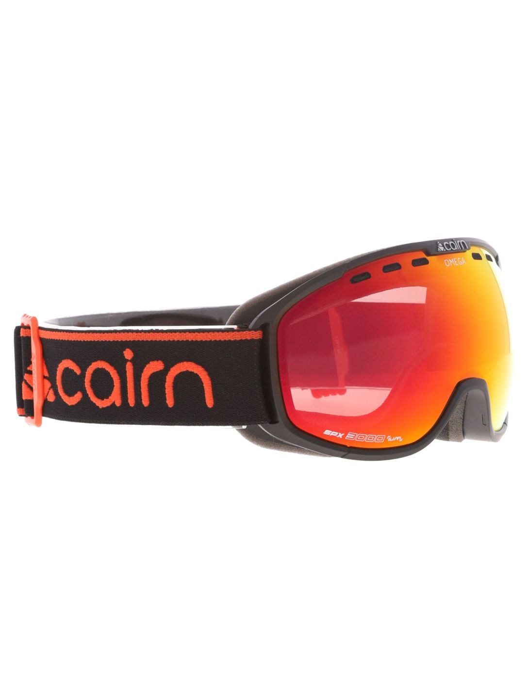 Cairn, Omega PA Goggles unisex Mat Black Orange Oranje, Zwart 