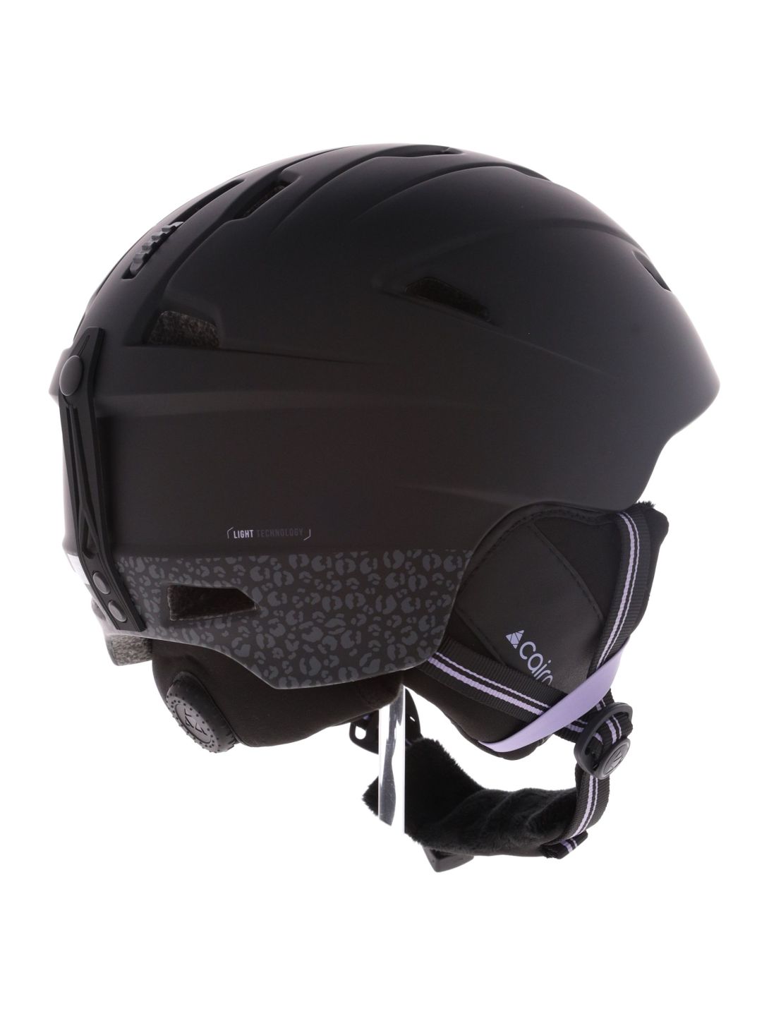 Cairn, Profil skihelm unisex Mat Black Leopard paars, zwart 