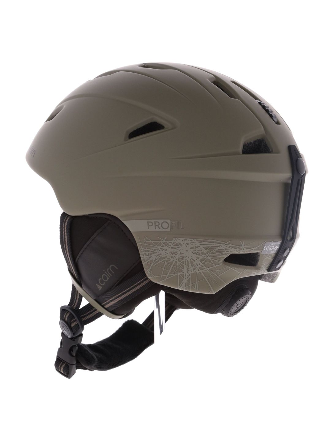 Cairn, Profil skihelm unisex Mat Khaki groen 