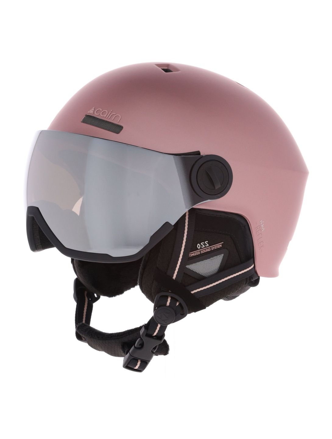 Cairn, Reflex Visor OA Vizierhelmen unisex Mat Metallic Dust Roze 