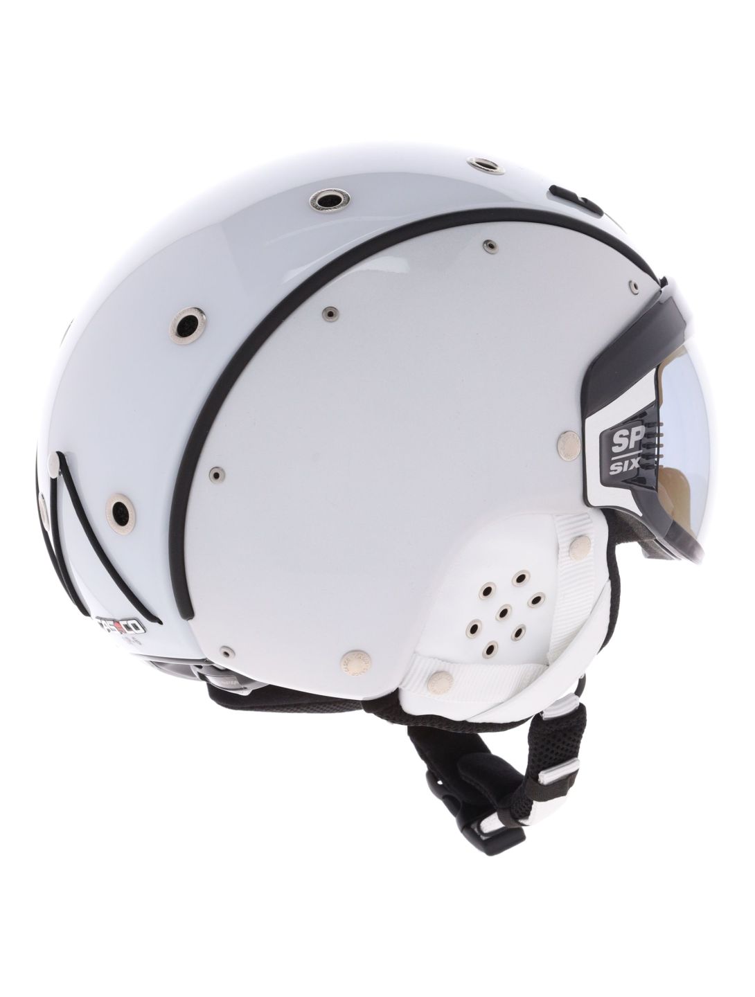 Casco, SP-6 skihelm met vizier unisex Chameleon White wit 