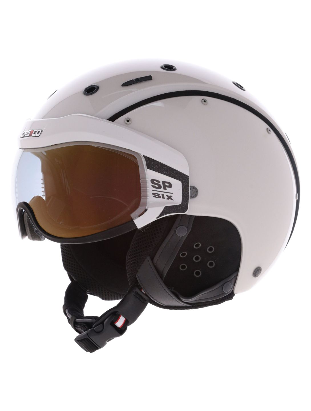 Casco, SP-6 skihelm met vizier unisex Ivory White wit 