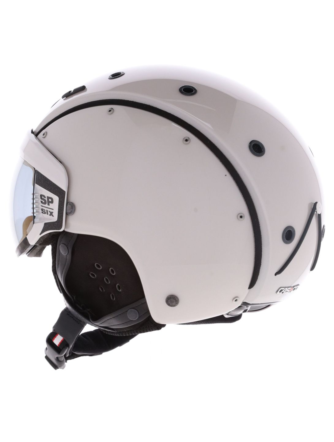 Casco, SP-6 skihelm met vizier unisex Ivory White wit 