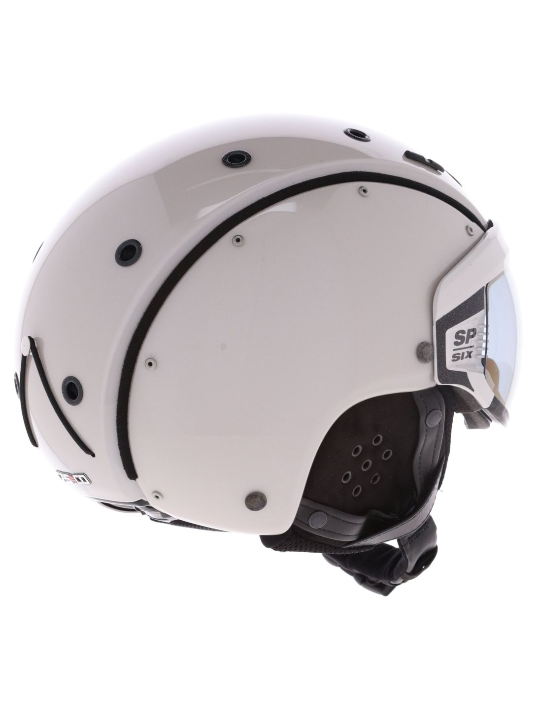 Casco, SP-6 skihelm met vizier unisex Ivory White wit 