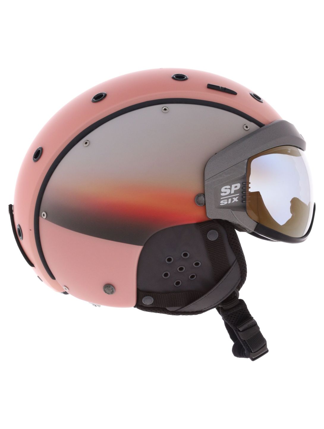 Casco, SP-6 skihelm met vizier unisex Winter Peach Matt roze 