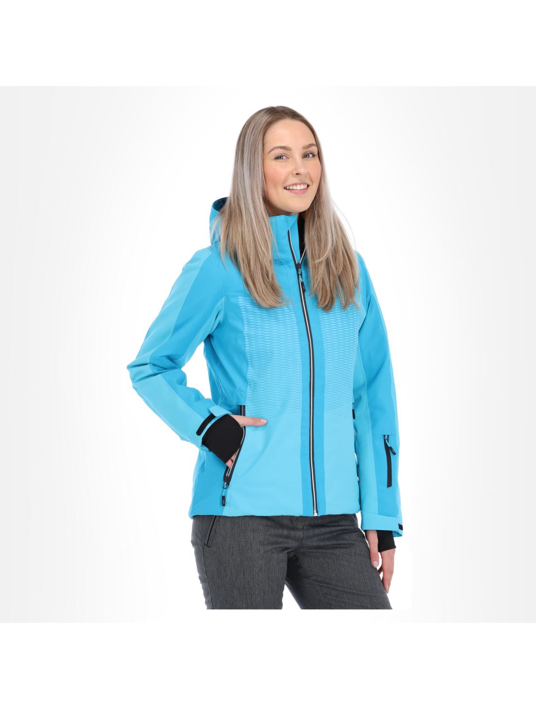 CMP, 30W0576 softshell ski-jas dames turquoise Blauw