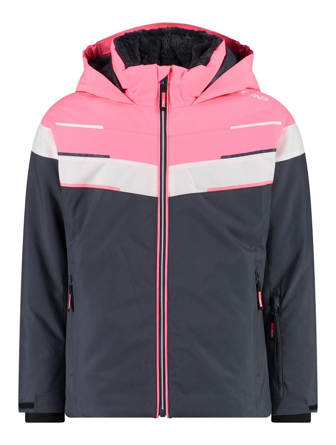 CMP, 33W0215 ski-jas kinderen Titanium grijs, roze 