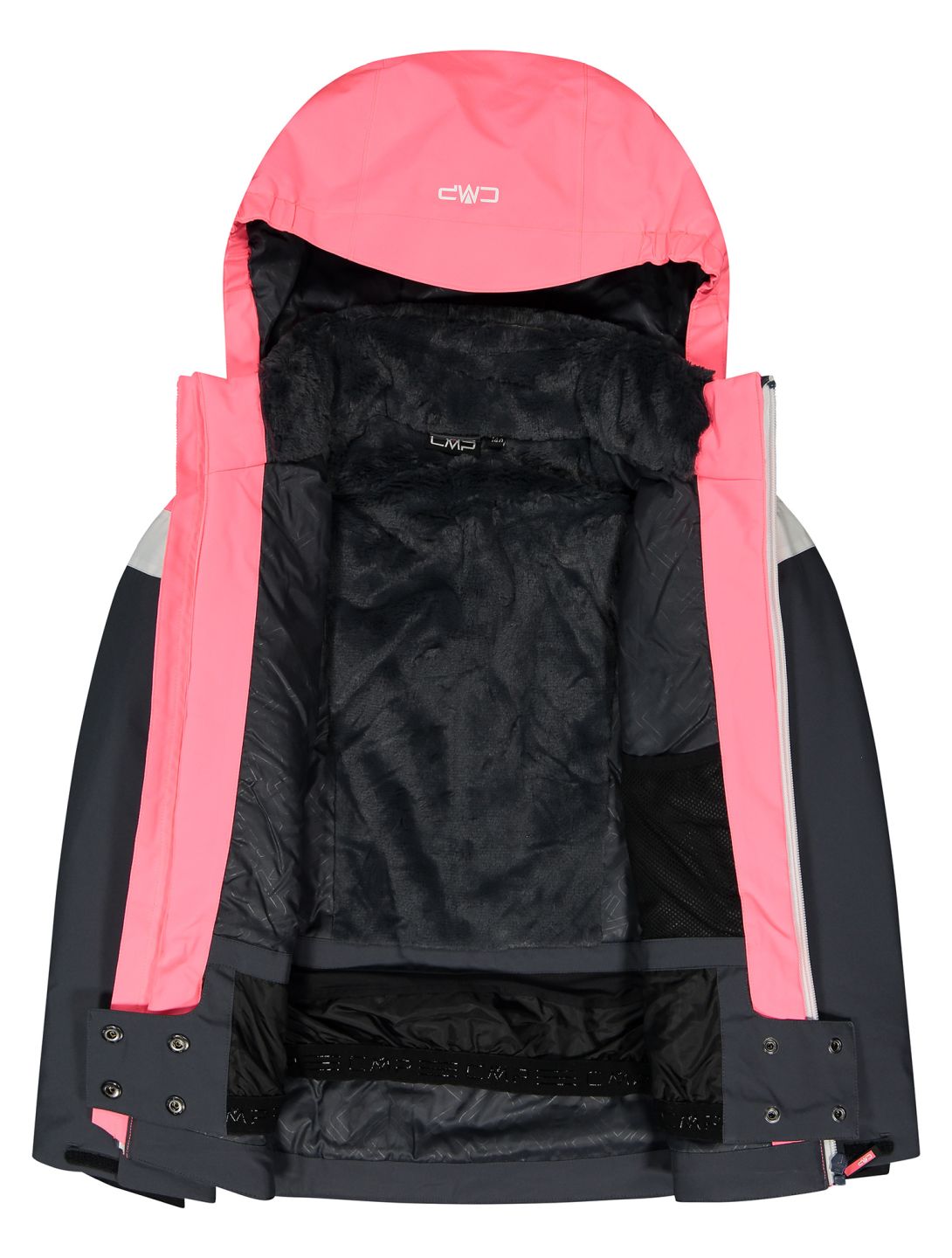 CMP, 33W0215 ski-jas kinderen Titanium grijs, roze 