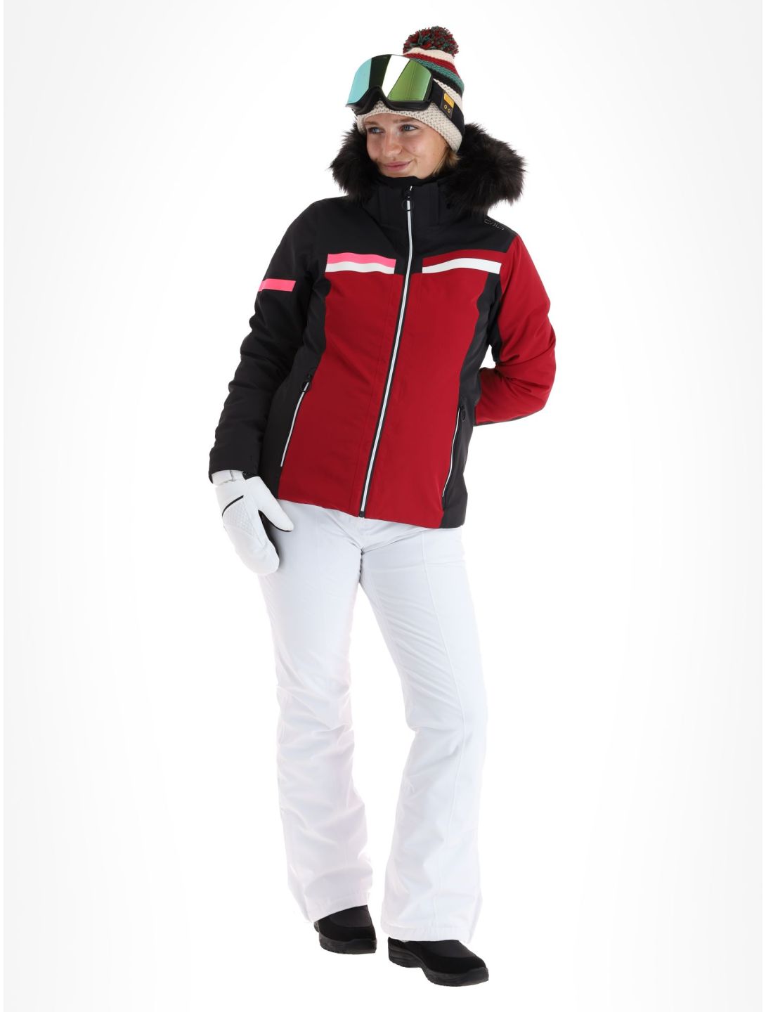 CMP, 33W0296F ski-jas dames Anemone paars, zwart 