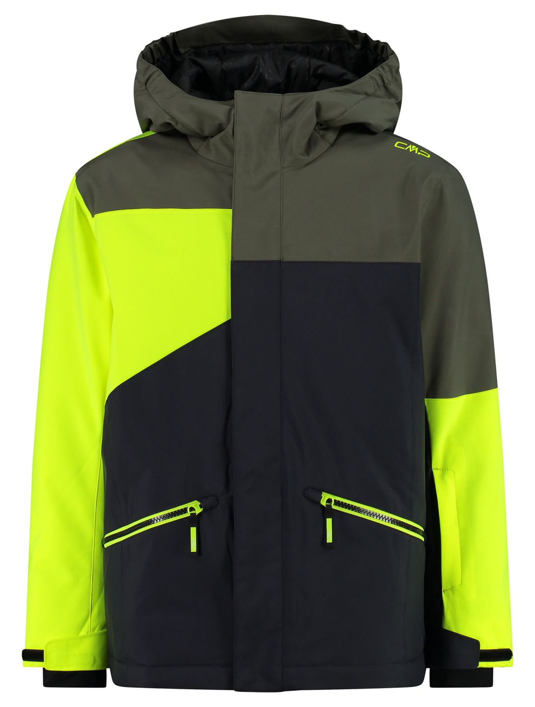 CMP, 33W0624 ski-jas kinderen Anthracite / Yellow Fluo geel, grijs 