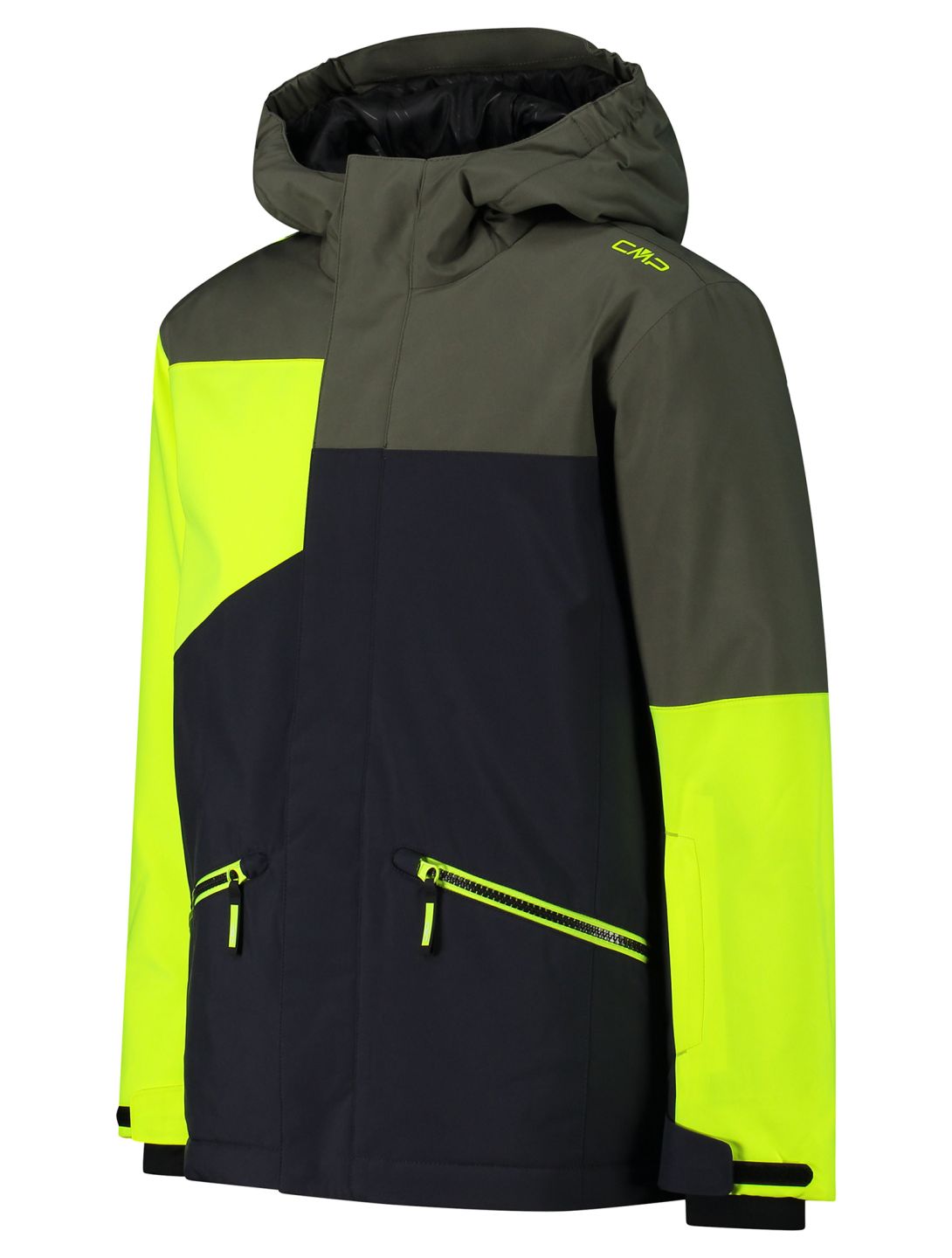 CMP, 33W0624 ski-jas kinderen Anthracite / Yellow Fluo geel, grijs 