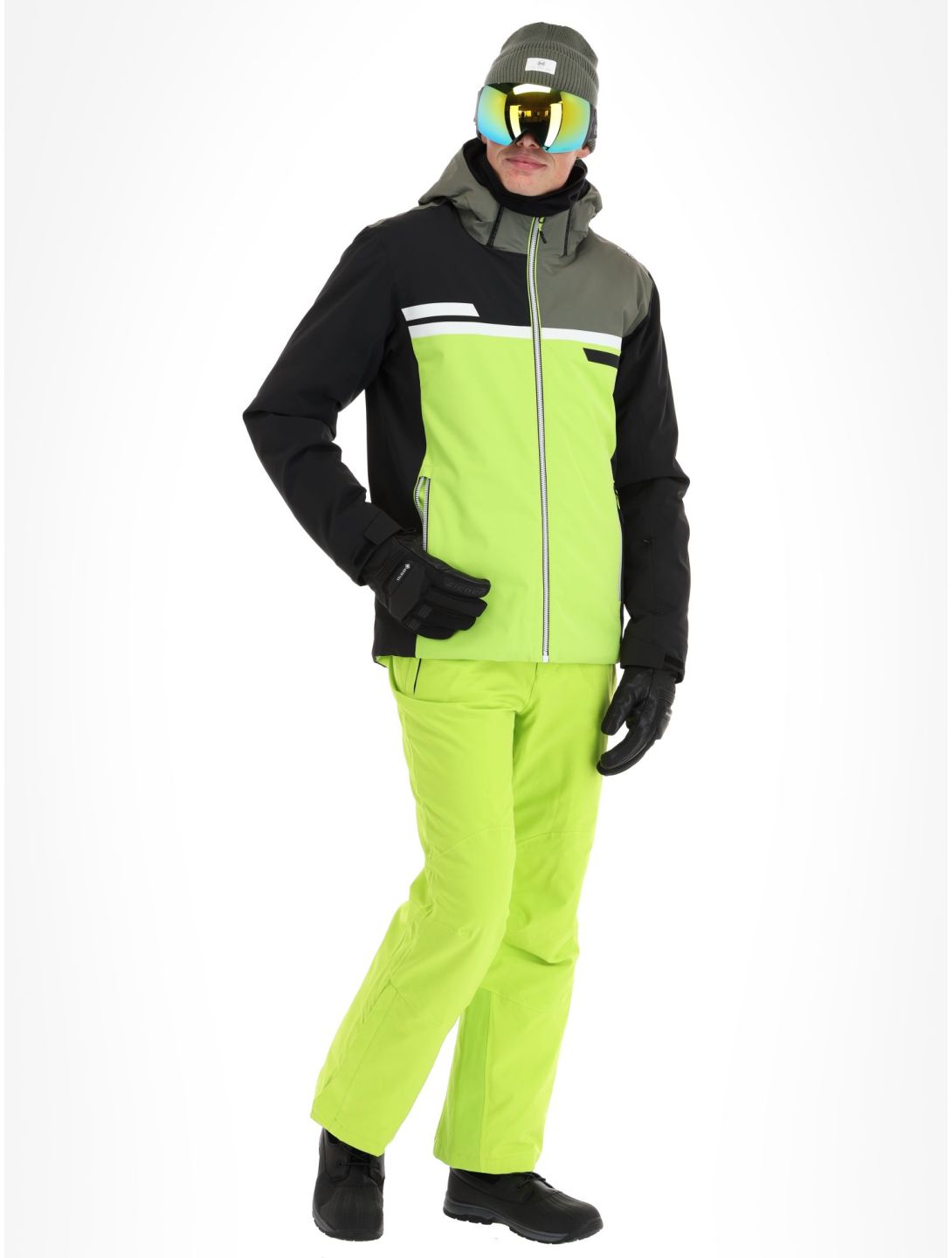 CMP, 33W0747 ski-jas heren Acid groen, zwart 