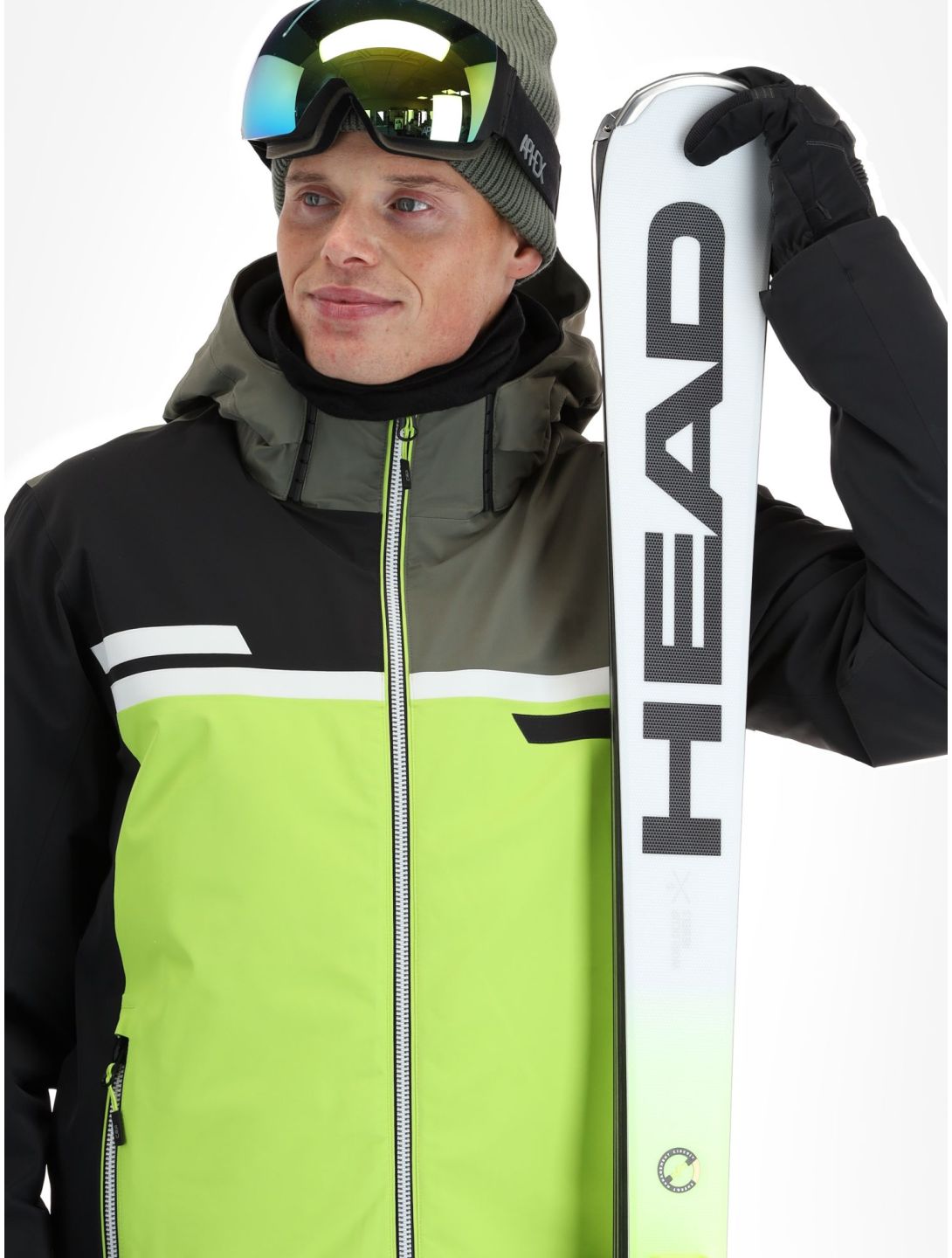 CMP, 33W0747 ski-jas heren Acid groen, zwart 