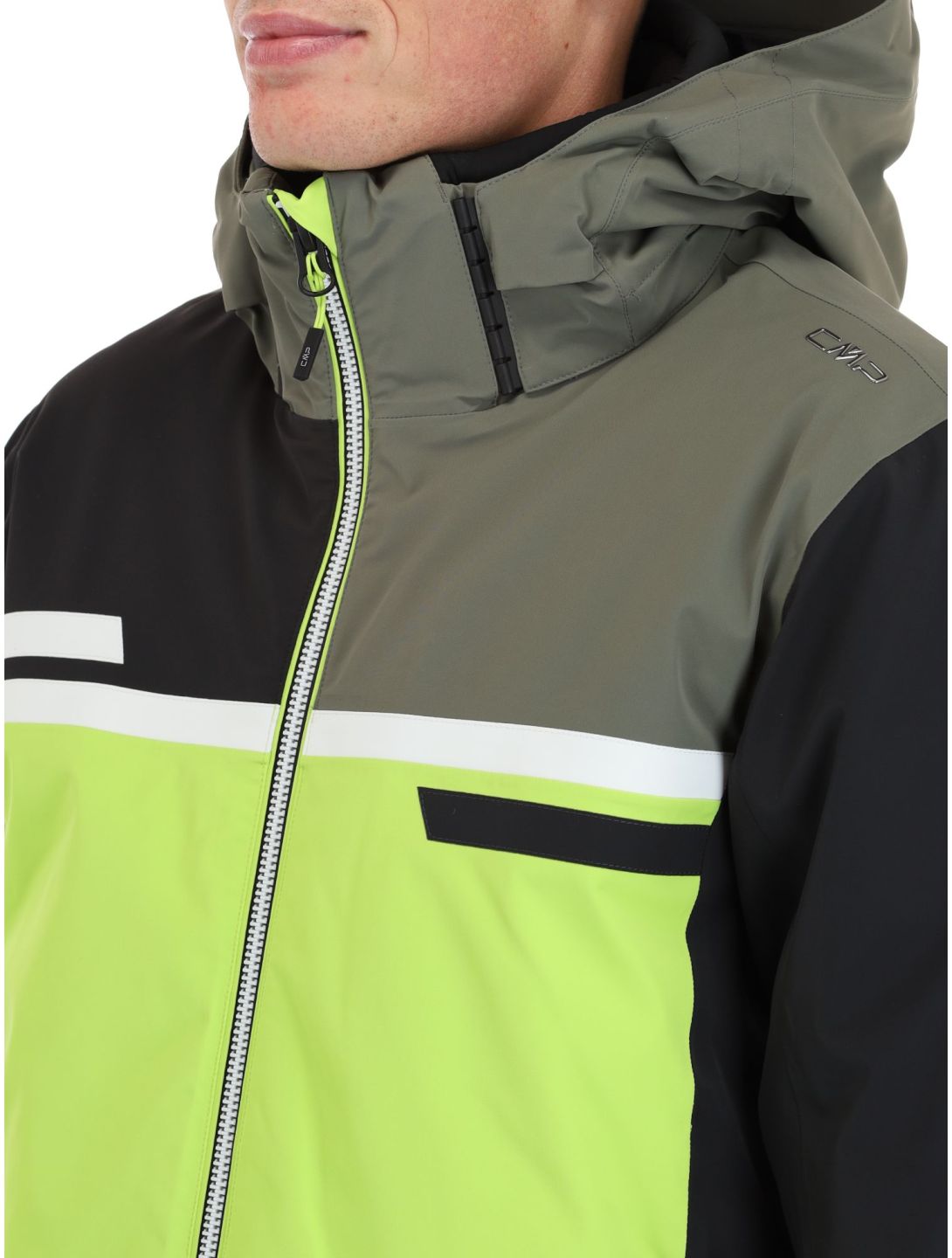 CMP, 33W0747 ski-jas heren Acid groen, zwart 