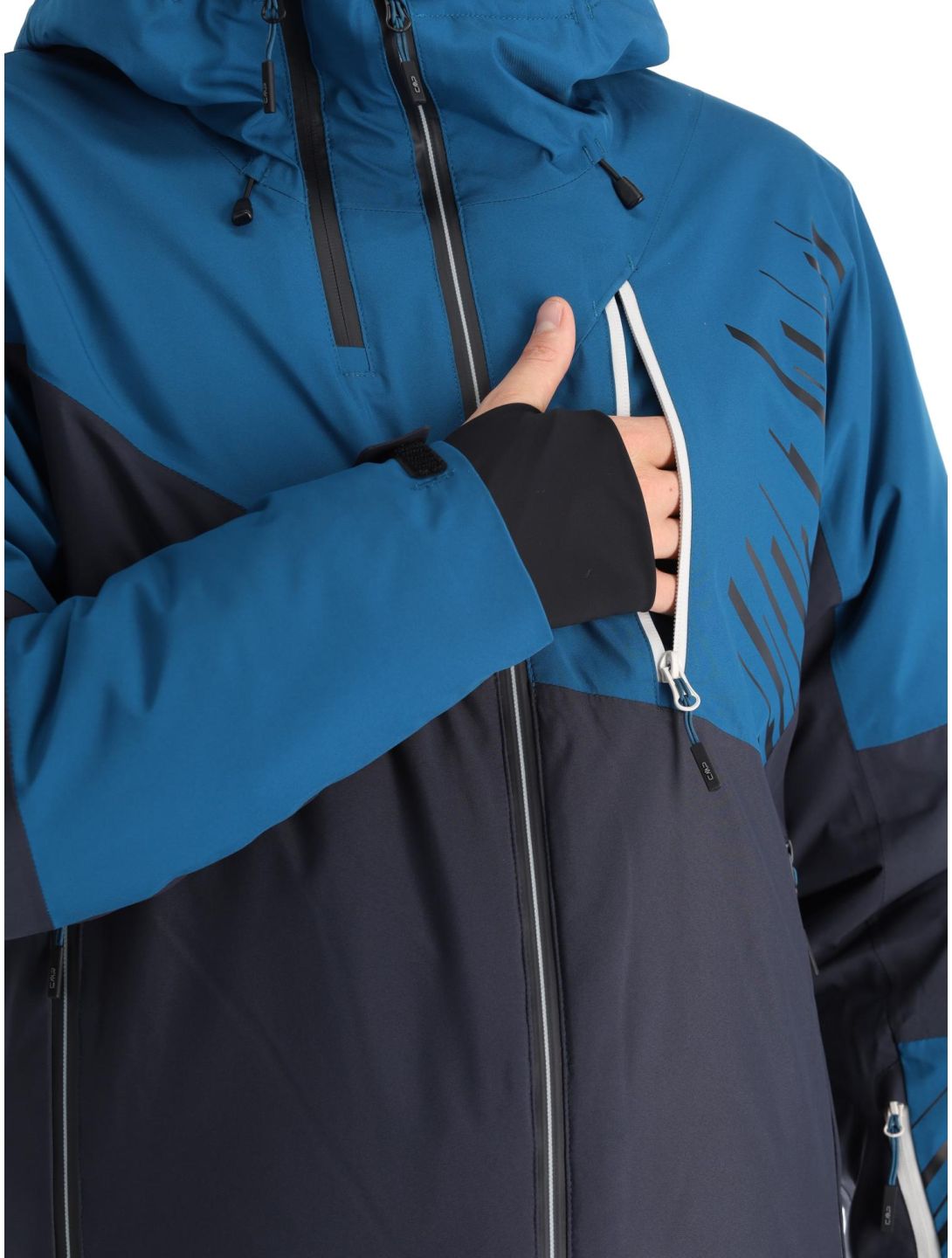 CMP, 33W0817 ski-jas heren Petrol blauw 