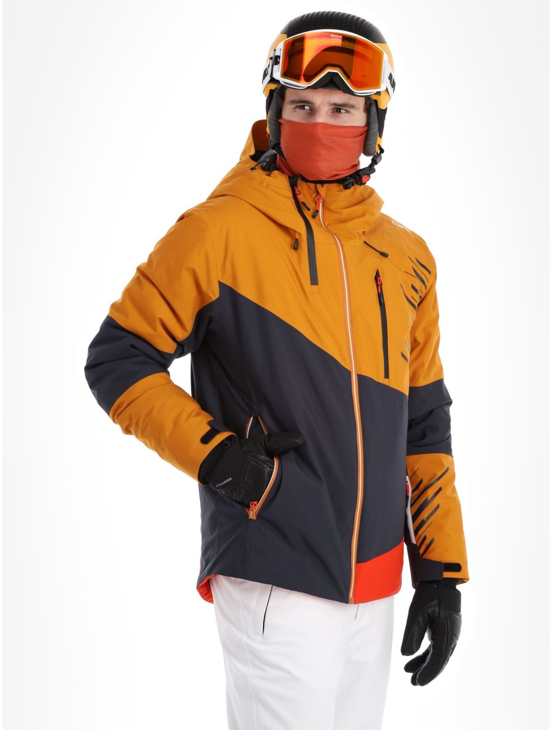 CMP, 33W0817 ski-jas heren Pumpkin grijs, oranje 