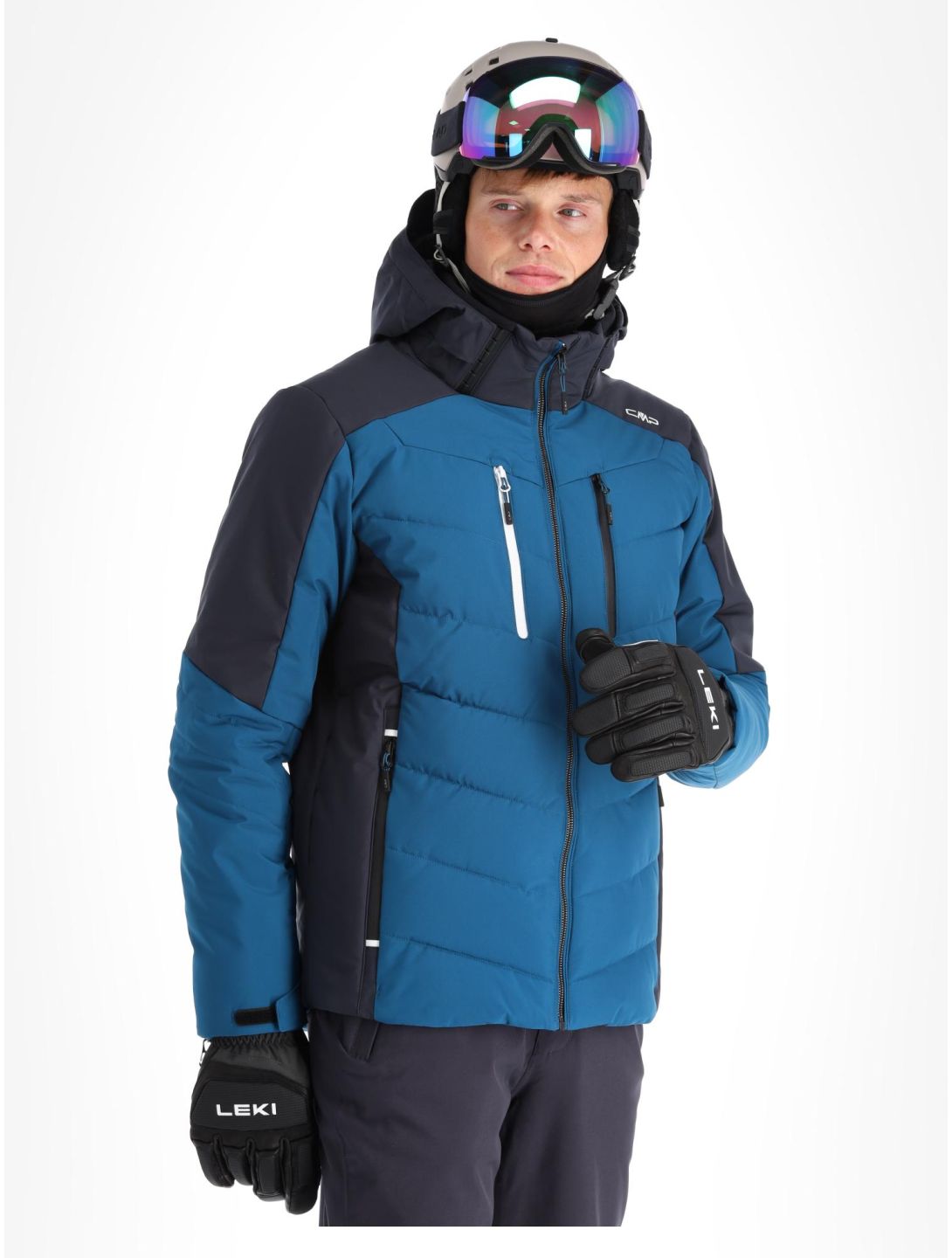 CMP, 33W0837 ski-jas heren Petrol blauw, zwart 