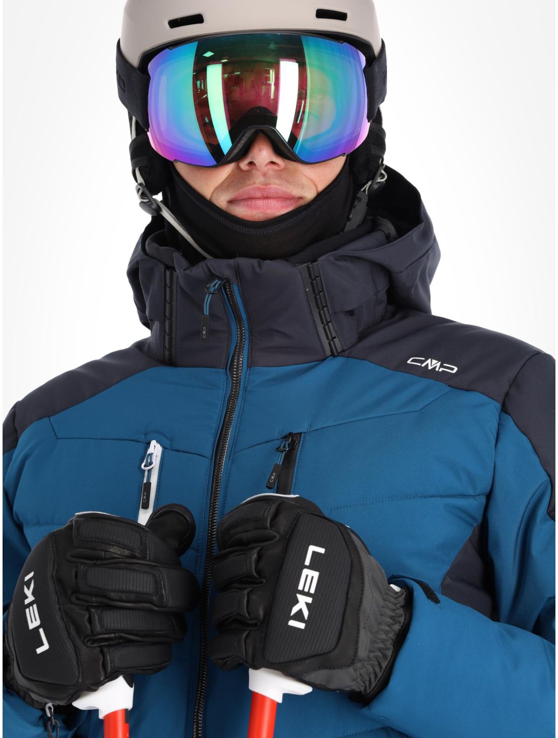 CMP, 33W0837 ski-jas heren Petrol blauw, zwart 