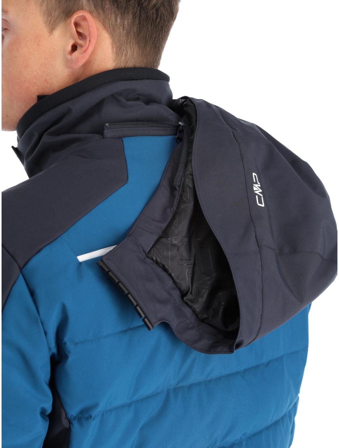 CMP, 33W0837 ski-jas heren Petrol blauw, zwart 