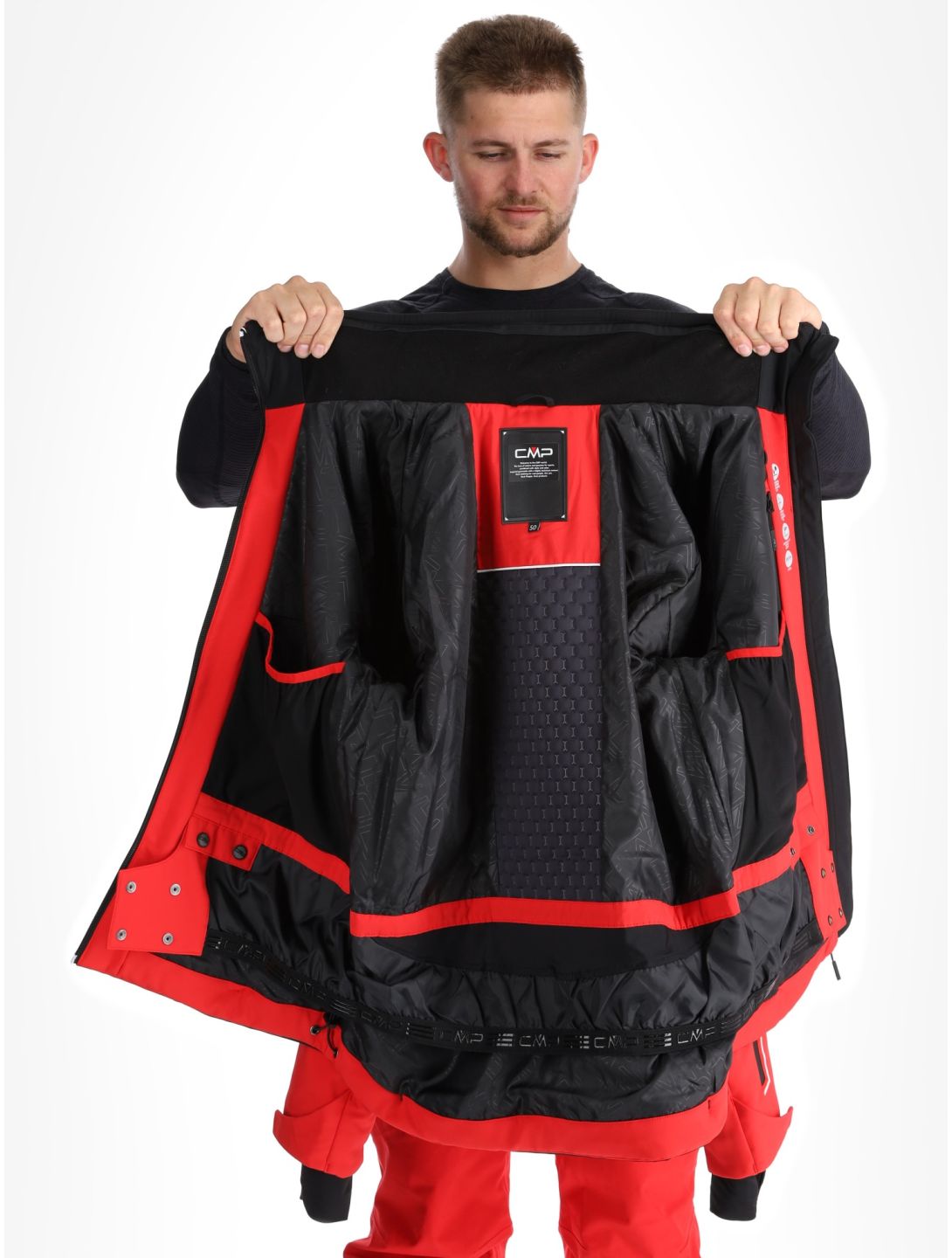 CMP, 33W0897 softshell ski-jas heren Ferrari Black rood, zwart 