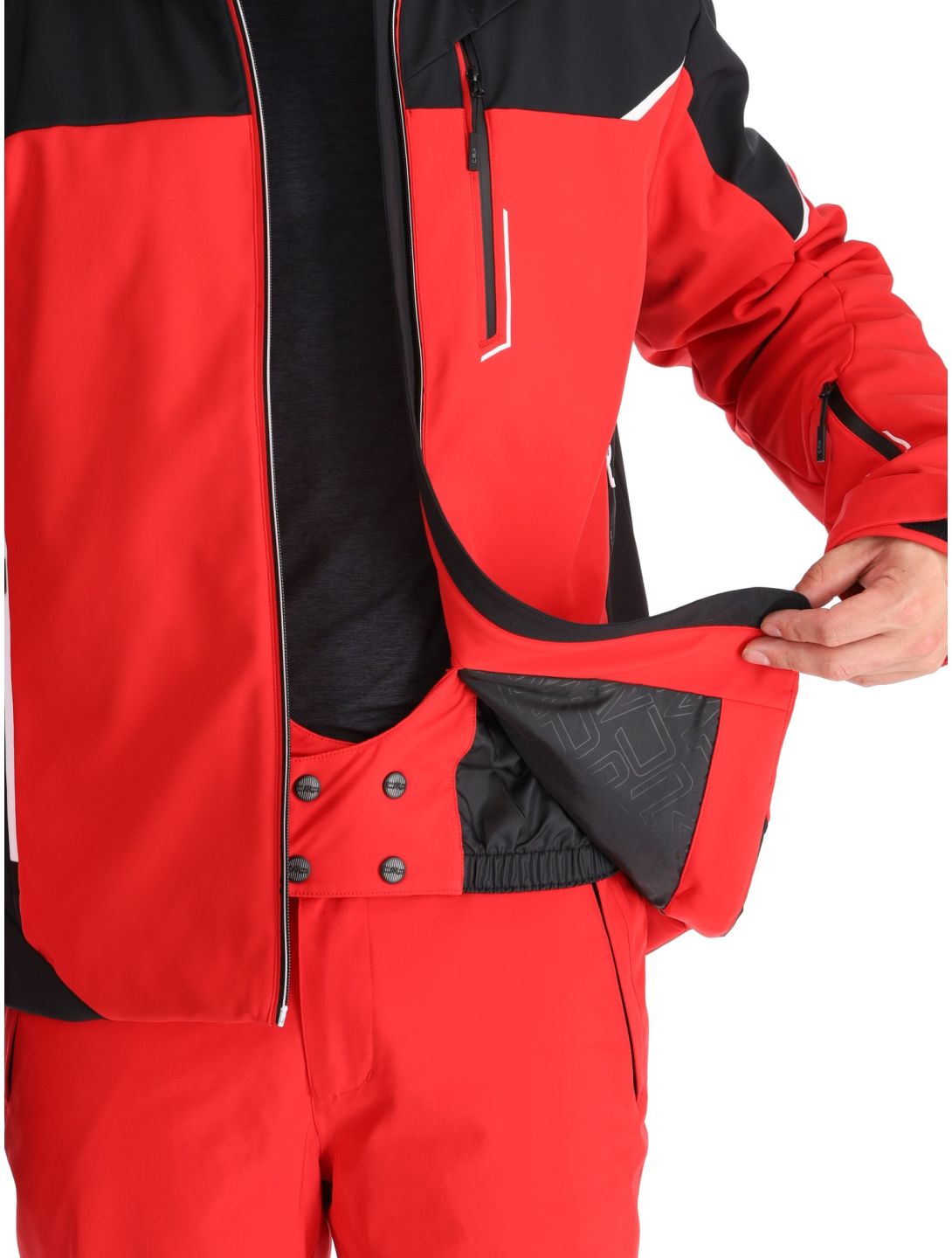 CMP, 33W0897 softshell ski-jas heren Ferrari Black rood, zwart 