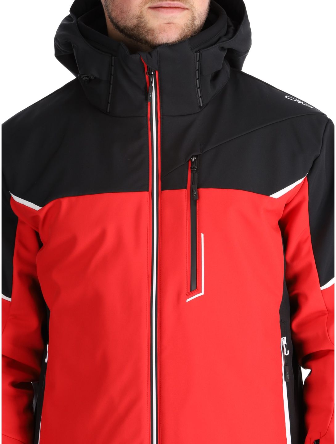 CMP, 33W0897 softshell ski-jas heren Ferrari Black rood, zwart 