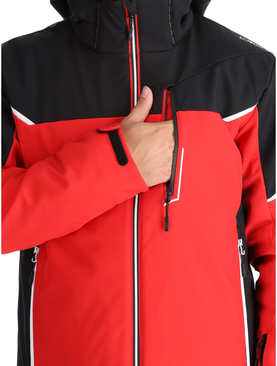 CMP, 33W0897 softshell ski-jas heren Ferrari Black rood, zwart 