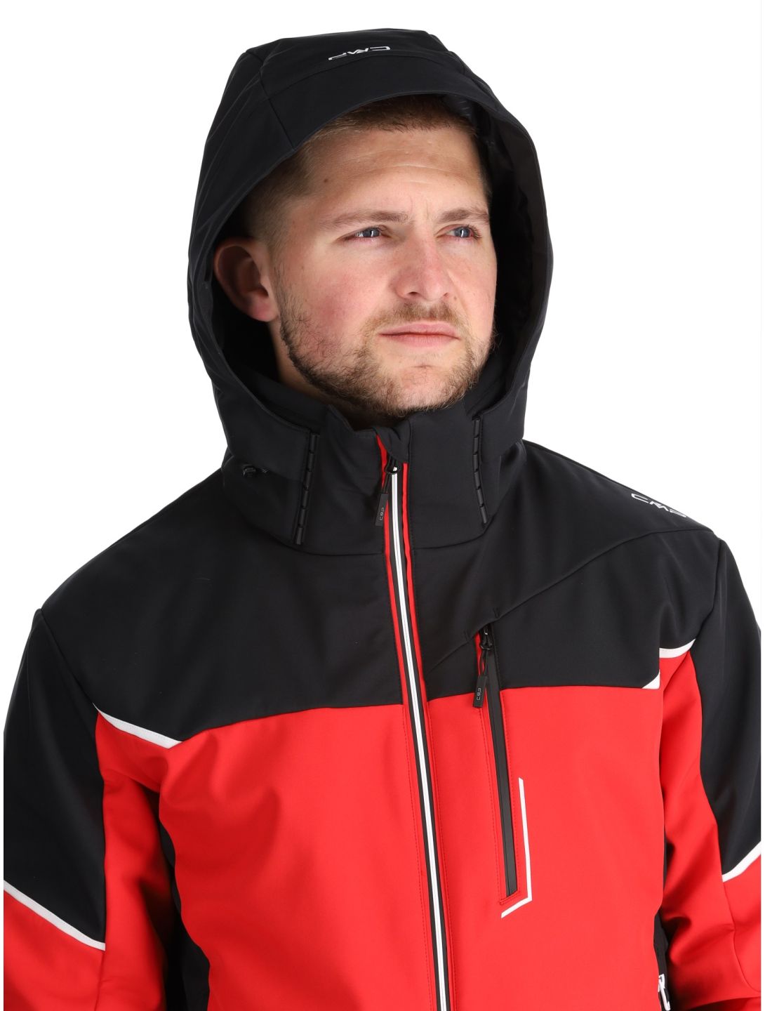 CMP, 33W0897 softshell ski-jas heren Ferrari Black rood, zwart 