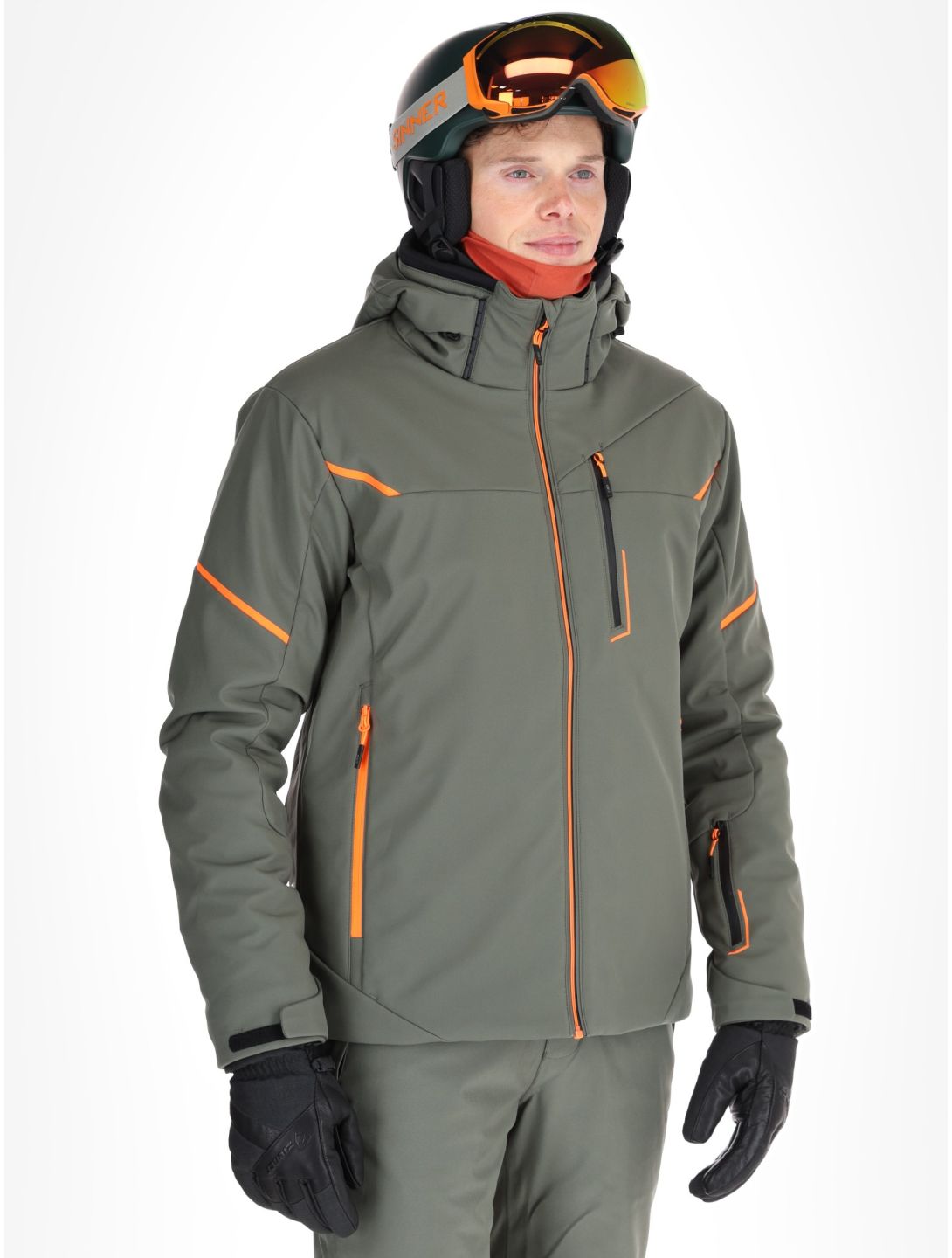 CMP, 33W0897 softshell ski-jas heren Olive groen 